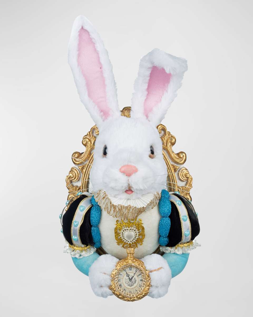 Pastel White Rabbit Door Knocker